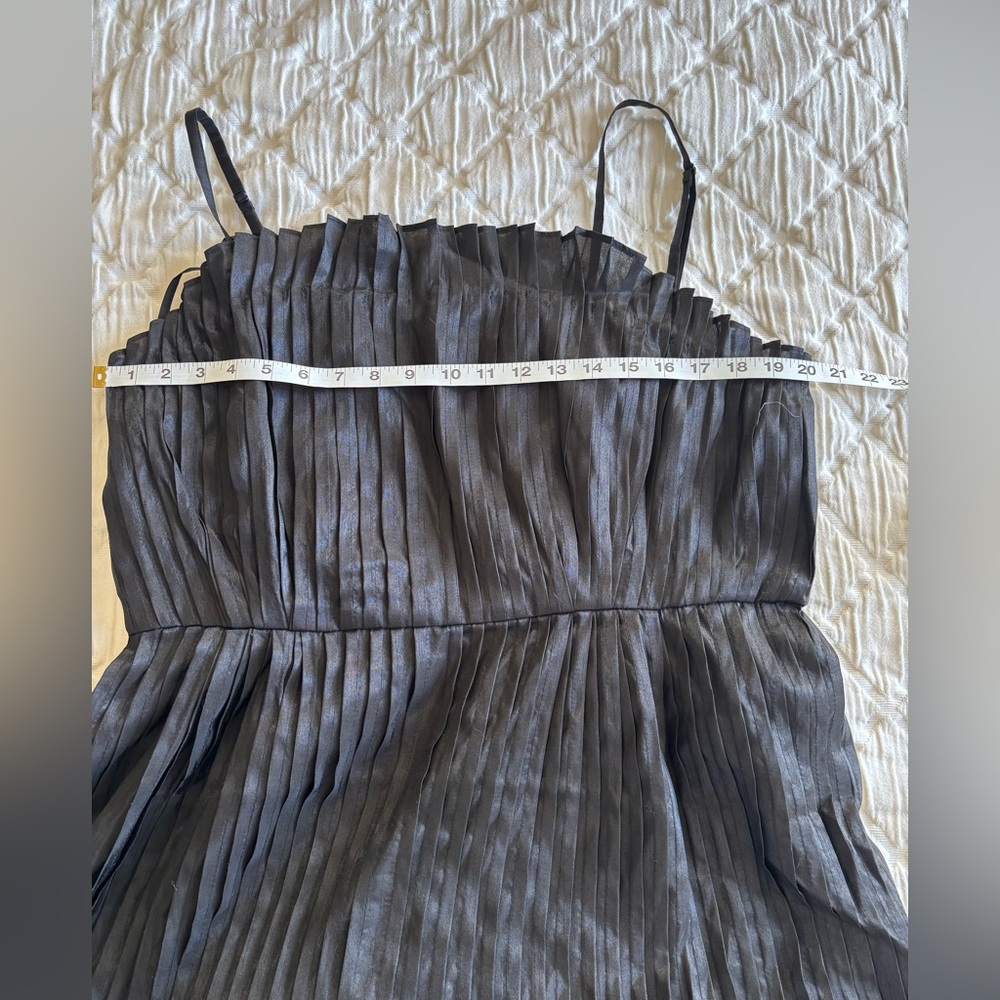 Anthropologie Black Strapless Ruffle Mini Dress - Picture 8 of 12